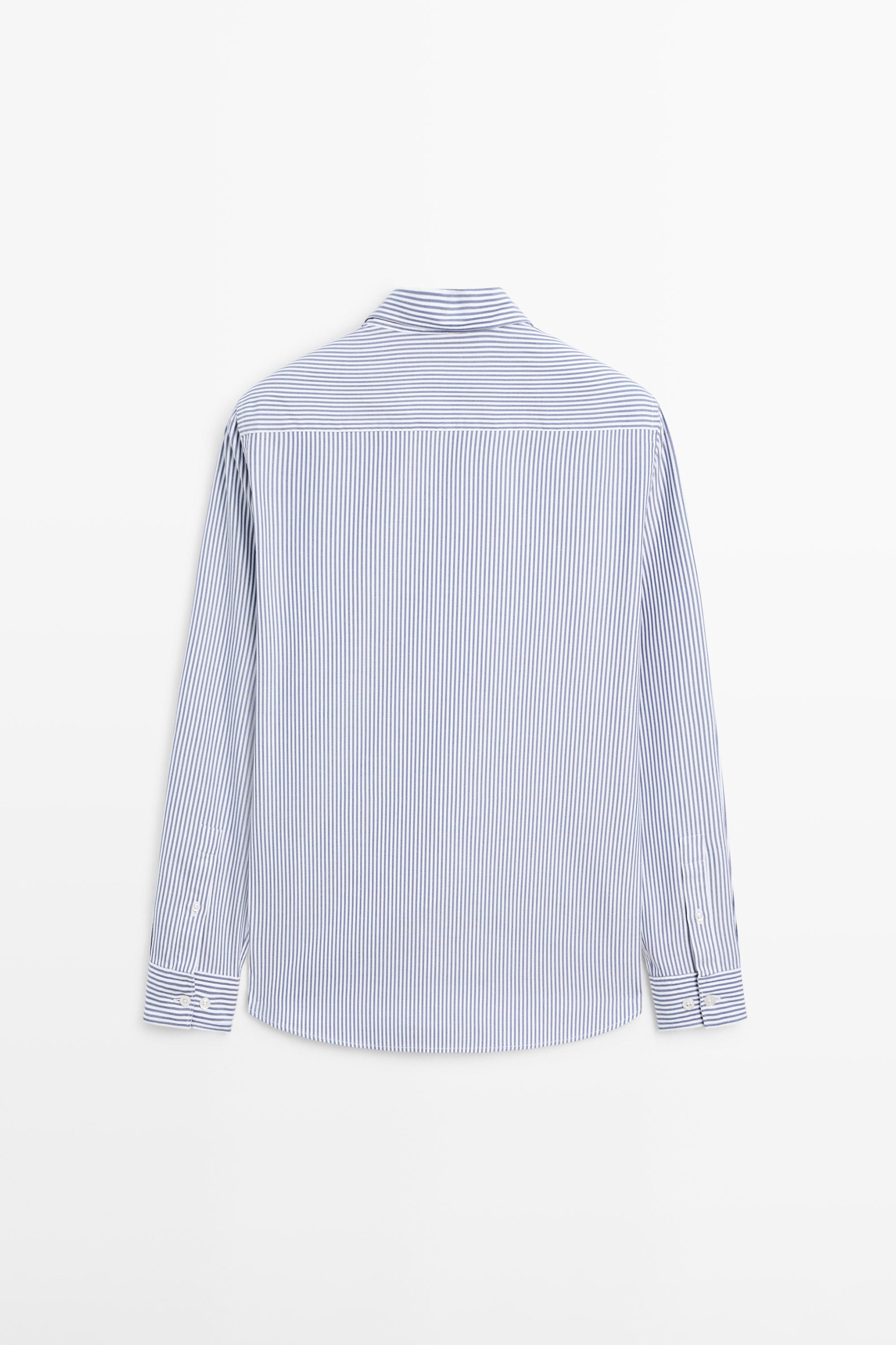 100% cotton regular fit Oxford shirt